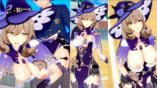 [Hentai Game Koikatsu! ]Have sex with Big tits Genshin Impact Lisa.3DCG Erotic Anime Video.