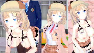 [Hentai Game Koikatsu! ]Have sex with Big tits Vtuber Watson Amelia.3DCG Erotic Anime Video.