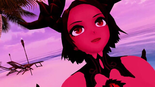 Horny Devil's Sexy Moans on the Beach