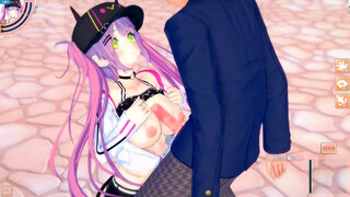 [Hentai Game Koikatsu! ]Have sex with Big tits Vtuber Tokoyami Towa.3DCG Erotic Anime Video.