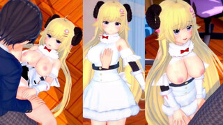 [Hentai Game Koikatsu! ]Have sex with Big tits Vtuber Tsunomaki Watame.3DCG Erotic Anime Video.