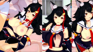 [Hentai Game Koikatsu! ]Have sex with Big tits Vtuber Ookami Mio.3DCG Erotic Anime Video.