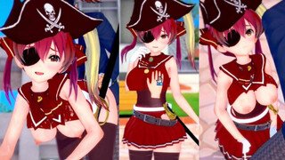 [Hentai Game Koikatsu! ]Have sex with Big tits Vtuber Houshou Marine.3DCG Erotic Anime Video.