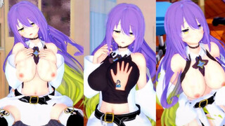 [Hentai Game Koikatsu! ]Have sex with Big tits Moona Hoshinova.3DCG Erotic Anime Video.