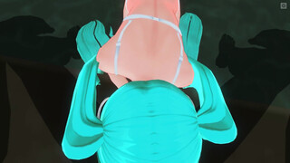 3D HENTAI POV Hatsune Miku sucks you off