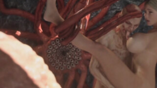 3D Zombies Fucking Busty Girls!