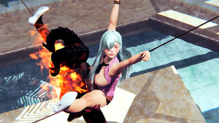 Princess Elizabeth Liones and demon bondage BDSM hentai