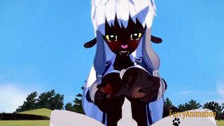 Pokemon Hentai - POV Wooloo boobjob