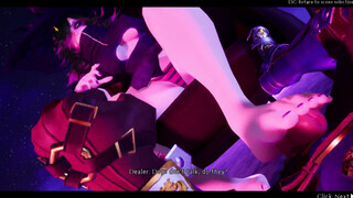 Under The Witch - Footjob Femdom 3D Porn Game