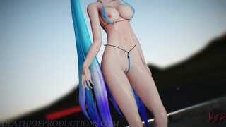 Miku Not Shy Outside Beach Stage 1158