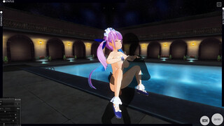 3D HENTAI Minato Aqua Pool Fuck and Cum