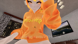 Dripping Wet Hot Baby in Sweater with No Panties Rug Burn in Living Room POV Lap Dance