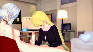 [DxD] Futanari Koneko fuck Asia(3d hentai)