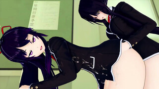 FUTA DATE A LIVE Kurumi X Tohka (3D HENTAI)