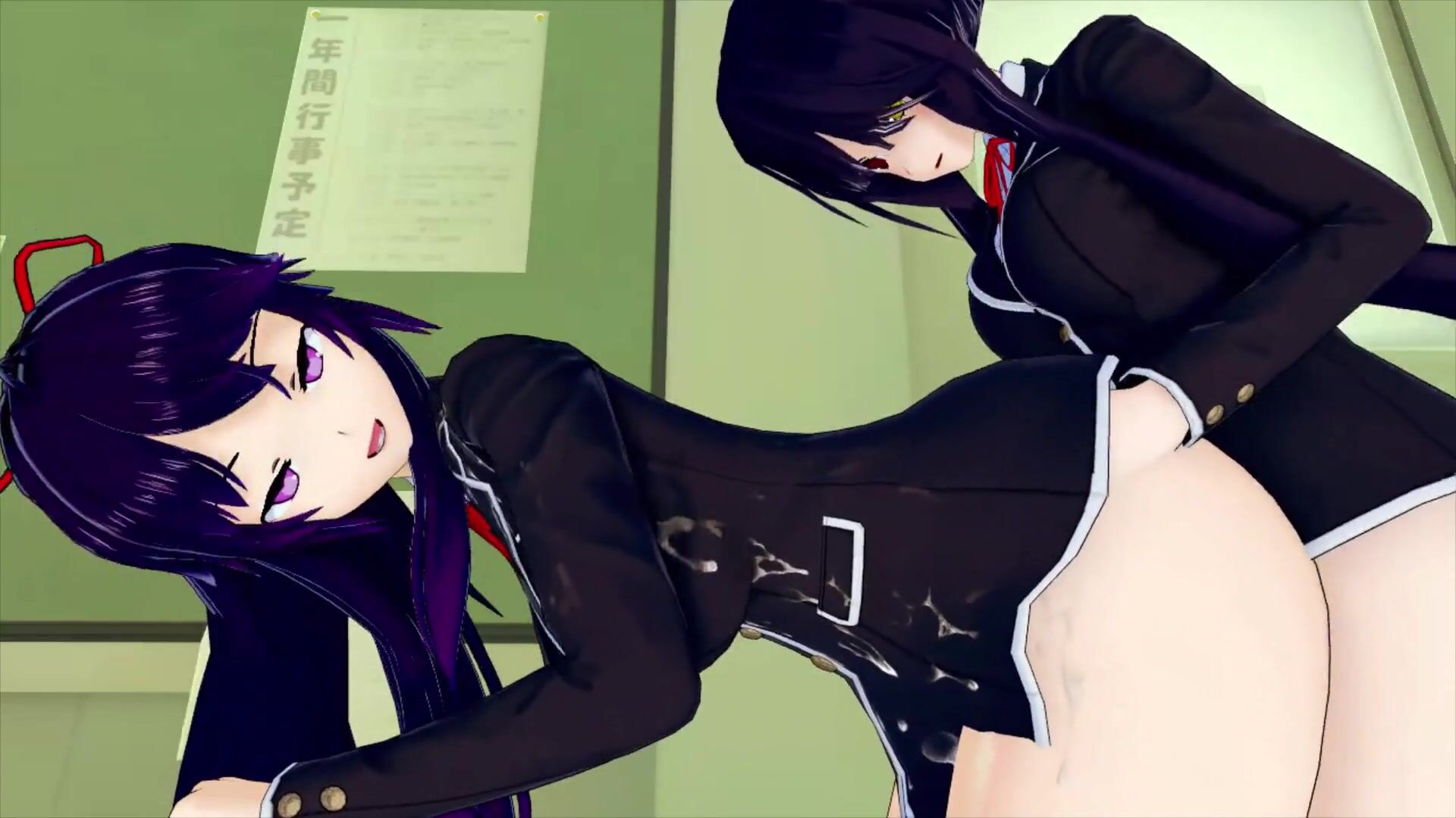 FUTA DATE A LIVE Kurumi X Tohka (3D HENTAI)