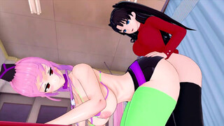 FUTA FATE RIN TOHSAKA X Nightingale halloween costume (3D HENTAI)