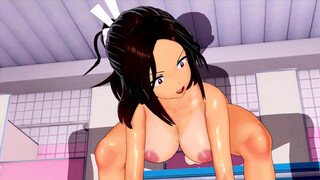 NANDE KOKO NI SENSEI GA!? HAZAKURA HIKARI (3D HENTAI)