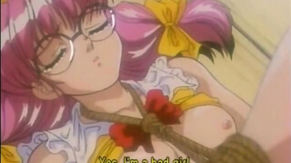 Roped hentai gets it rough