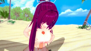 [UNDER NIGHT IN-BIRTH] Yuzuriha(3d hentai)