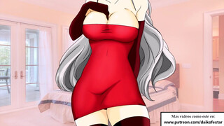 Spanish SUPER CEI HENTAI. Limpiando el semen de sus pechos.