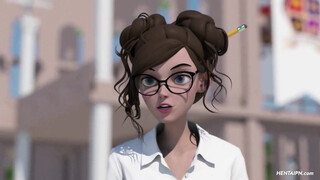 Outdoor Sex Hour - 3D Hentai School Porn