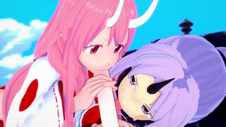 Shuna and Shion ambush Rimuru in the hot springs : That time I got reincarnated as a slime Parody