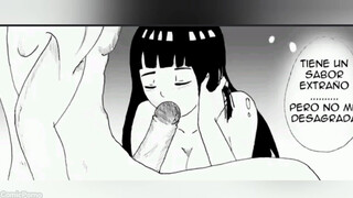 Put that in my mouth but his penis is very big, it won't go in - comic