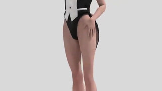 Cute Little Bunny Girl Spin