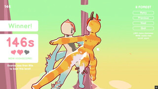 Odymos Funny Hentai game Ep.3 fucking esther's pussy outside in the public park