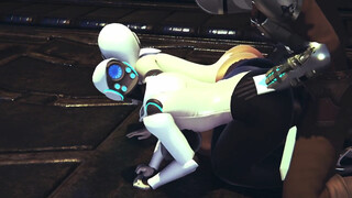 Din Djarin having fun with 2 Haydee Robots : Starwars The Mandalorian & Haydee Crossover parody