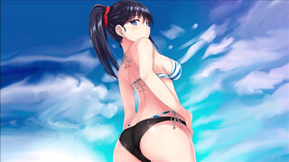 Spanish JOI HENTAI CBT en la piscina azotando tus huevos a escondidas.