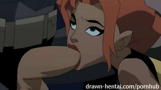 Justice League Hentai - Two chicks for Batman dick