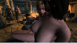Skyrim lesbians. Very hot and beautiful sex warriors - Porno Game 3d