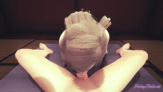 Genshin Impact Hentai 3D - POV Lisa boobjob suck and fucked