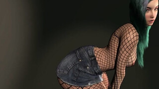 Girl shows everything, she gets horny when they look at her