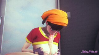 Dragon Ball Hentai - Pan cunnilingus, blowjob and fucked