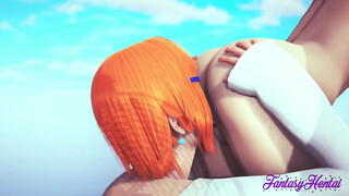 Hentai Yuri - Gwen (Ben ) & LadyBug Hard lesbian sex