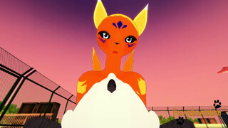 Digimon Hentai 3D Furry - Tomon have sex with black dog