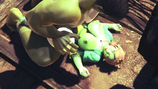 Princess Fiona get Rammed by Hulk : 3D Porn Parody
