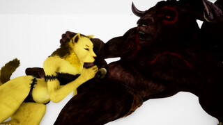 Furry Anal Slut x Monster Cock 3D