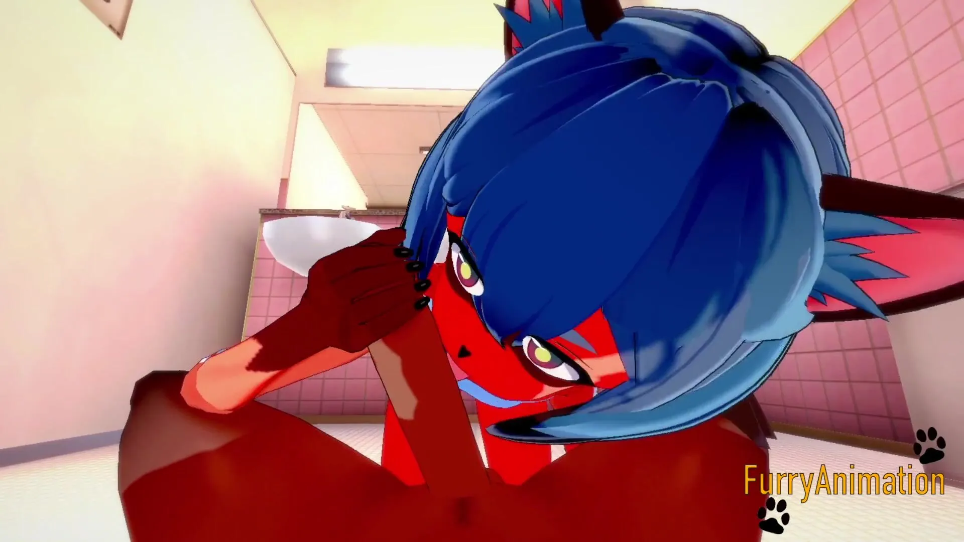 BNA Hentai - Michiru Yiff at Toilet 23