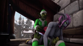 Santa's Elves have a Threesome with a Demon Girl: Warcraft Parody