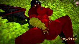 Furry Hentai 3D - Dragon Fingering and Squirting