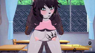 Furry Hentai 3D Yiff - Orgy Furry in a Classroom