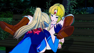 Zelda and Samus Eat Each Other Out