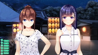 【エロゲー なちゅらるばけーしょん(体験版)動画6】お祭り開始！二人の巫女服姿が可愛い。(巨乳JK恋愛エロゲー 実況プレイ動画 Hentai game)