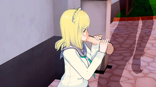 Love Live! - Mari Ohara Pleasures a Fan