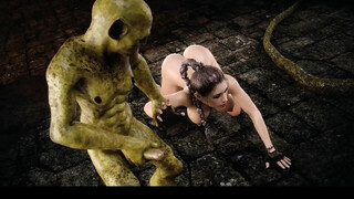 3D Lara Croft Ruined By Goblins!
