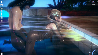 HONEY SELECT 2 - CANDYDOLL-SONYA fucked at night in the pool