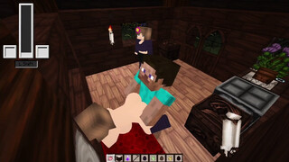 Minecraft SchnurriTV Sex Mod big boobs jenny getting fucked in the tiny house